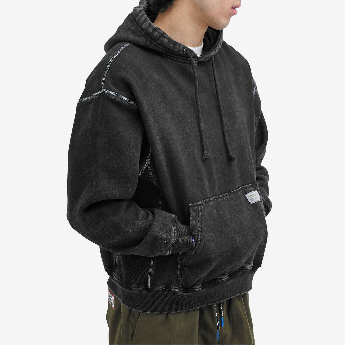 Deva States Men's Chain Hoodie in Black