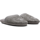 Versace Gray 'I Heart Baroque' Slippers
