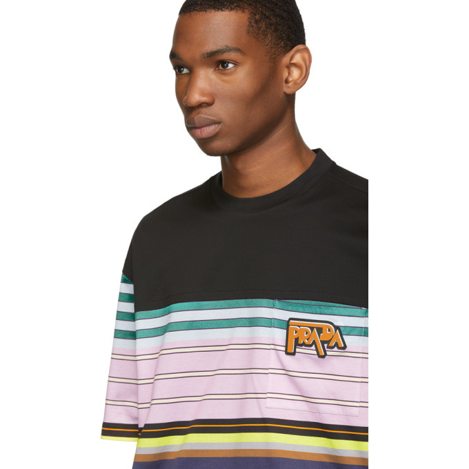 Prada Multicolor Stripe T-Shirt Prada