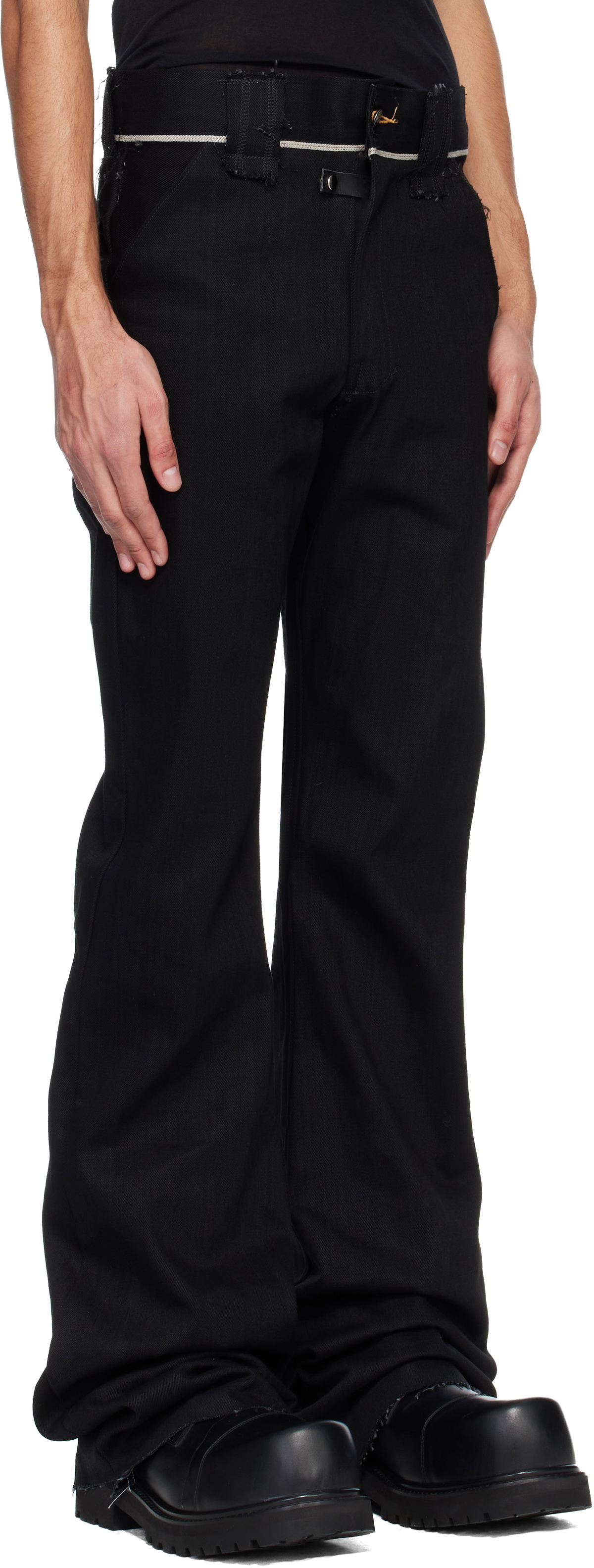 Swampgod Black Stövel Trousers