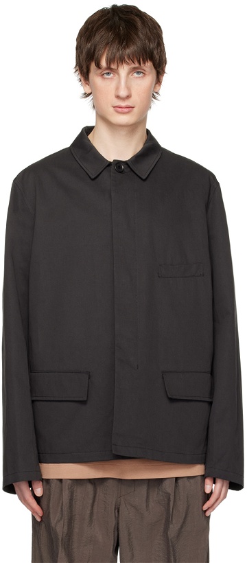 Photo: LEMAIRE Black Workwear Jacket