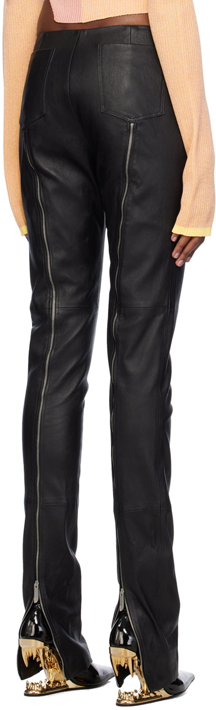 leather multi zip comp. (7937)