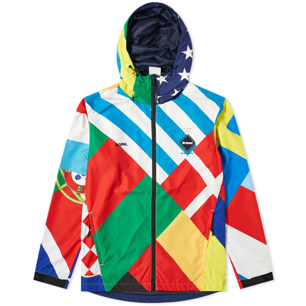 F.C. Real Bristol Flag Pattern Practice Jacket F.C. Real Bristol