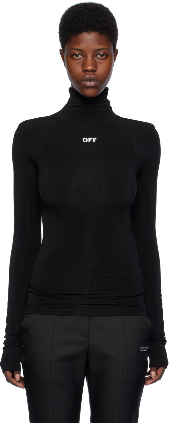 Off-White Black 'Off' Stamp Turtleneck Off-White