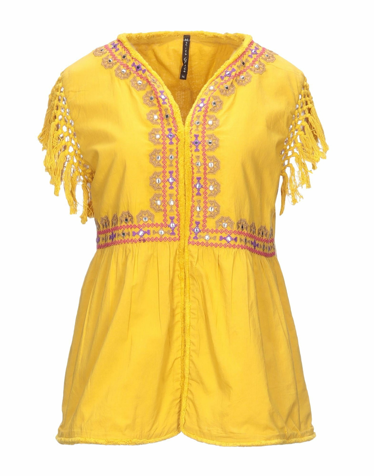 Manila Grace Womens Shirt Marigold