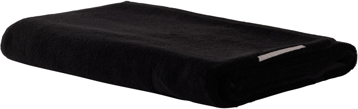 Rick Owens Black Beach Towel
