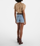 Isabel Marant Lesia high-rise denim shorts