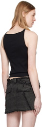 Dion Lee Black Pierced Tank Top