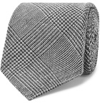 Kingsman - Drake's 8cm Prince of Wales Checked Silk and Wool-Blend Tie - Gray