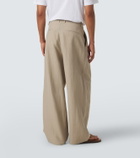 Studio Nicholson Linen and wool wide-leg pants