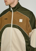 Amiri Panelled Satin-twill Track Jacket Multicoloured 1
