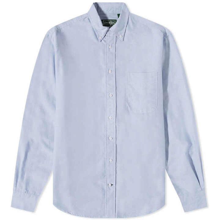 Photo: Gitman Vintage Men's Button Down Oxford Shirt in Blue