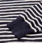 J.Crew - Striped Slub Cotton Sweater - Navy