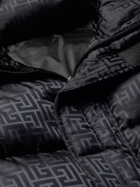 Balmain - Monogram Padded Quilted Shell Hooded Jacket - Black