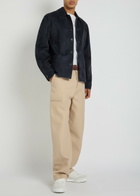 Givenchy Patch Pocket Suede Overshirt Navy
