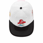 Butter Goods x The Smurfs Mushroom 6 Panel Cap in White/Black