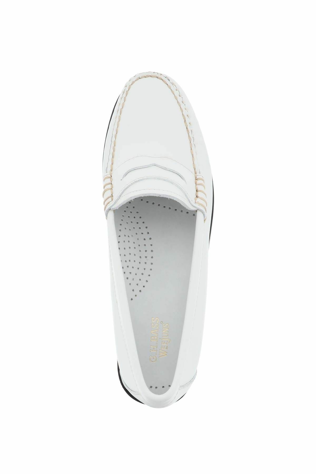 G. H. BASS weejuns penny loafers White