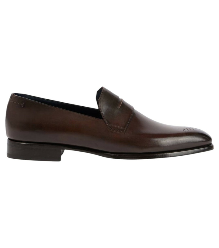 Photo: Brioni Leather penny loafers