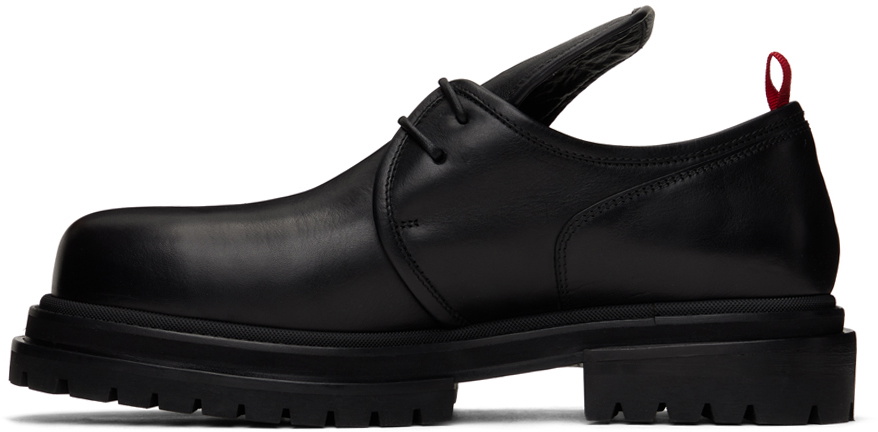 424 Black Leather Derbys