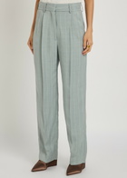Blaze Milano Fox Striped Woven Trousers Light Blue