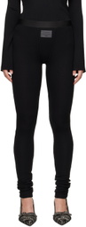 Acne Studios Black Ribbed Leggings