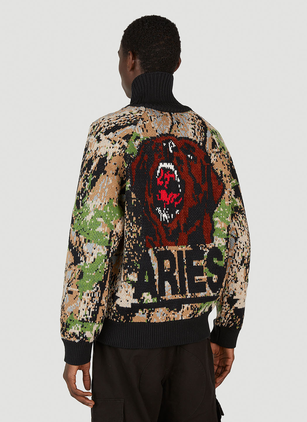 Aries Camouflage Varsity Cardigan