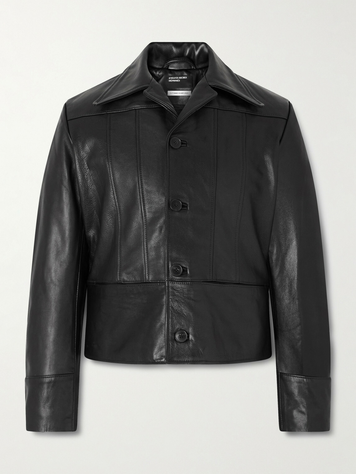Enfants Riches Déprimés - Nick Slim-Fit Panelled Leather Jacket - Black