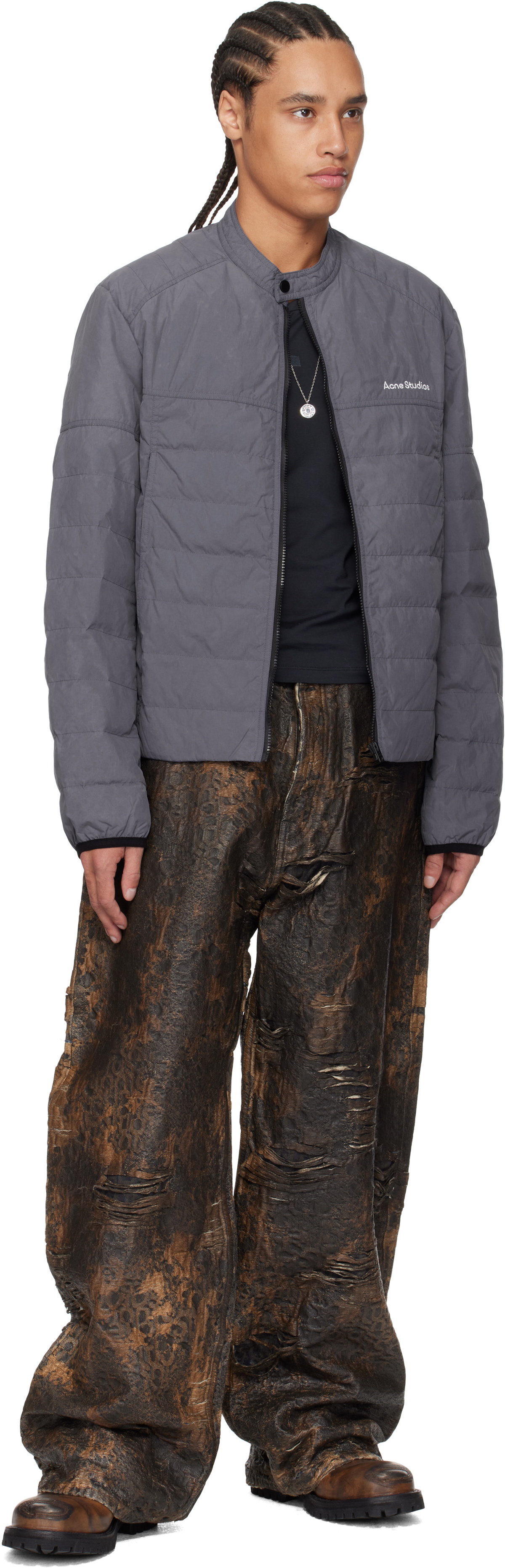 Acne Studios Blue Down Jacket