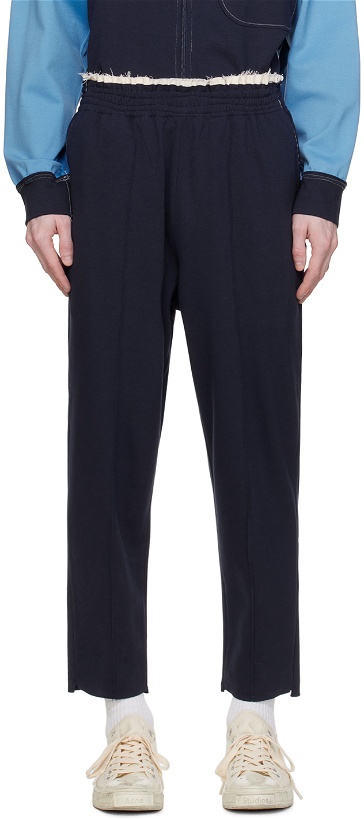 Photo: Camiel Fortgens Navy Tapered Trousers