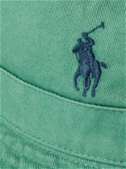 POLO RALPH LAUREN - Logo-Embroidered Cotton-Twill Bucket Hat - Green