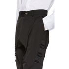 D.Gnak by Kang.D Black Layered D-Ring Trousers