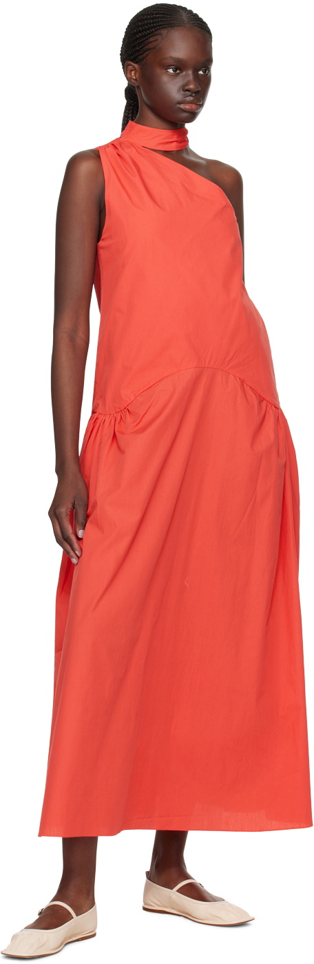 Kika Vargas Red Joni Midi Dress