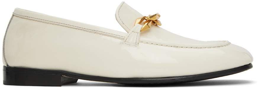 Jimmy Choo Off-White Diamond Tilda Loafers Jimmy Choo