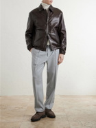 Canali - Leather Jacket - Brown