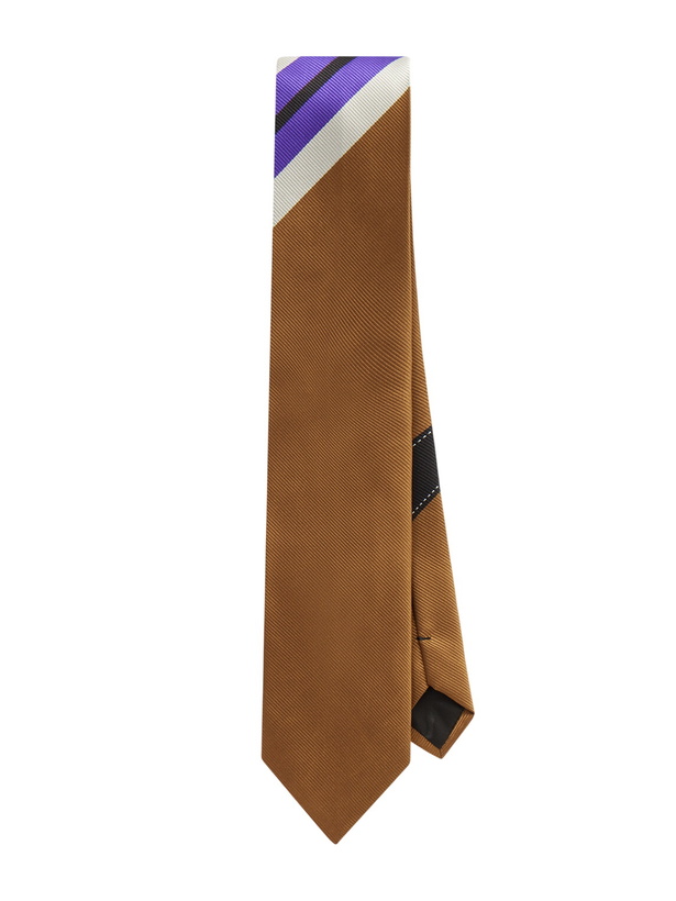 Photo: Dries Van Noten - 7.5cm Striped Silk-Twill Tie