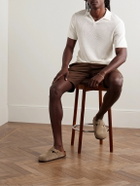 Onia - Johnny Slim-Fit Ribbed Linen-Blend Polo Shirt - White
