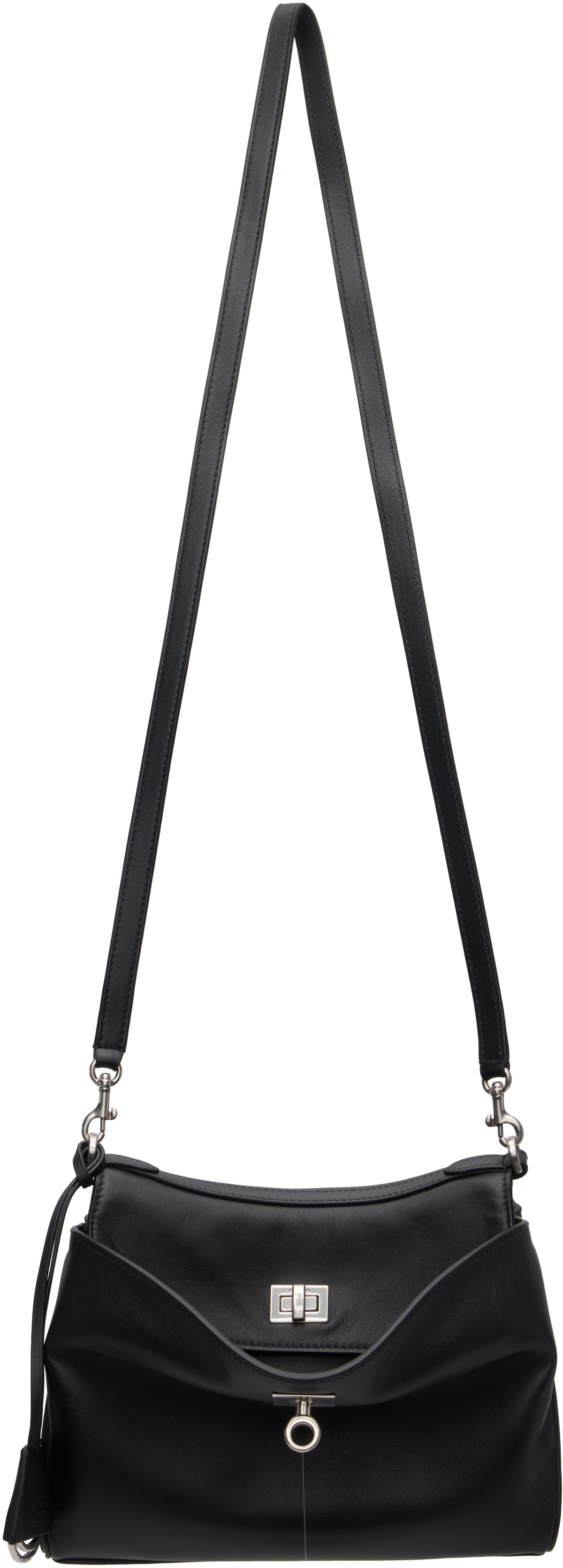 Balenciaga Black Rodeo Messenger Bag