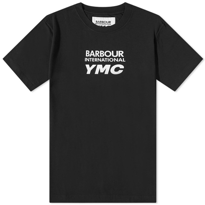 Photo: Barbour Men's International x YMC Horsted T-Shirt in Black