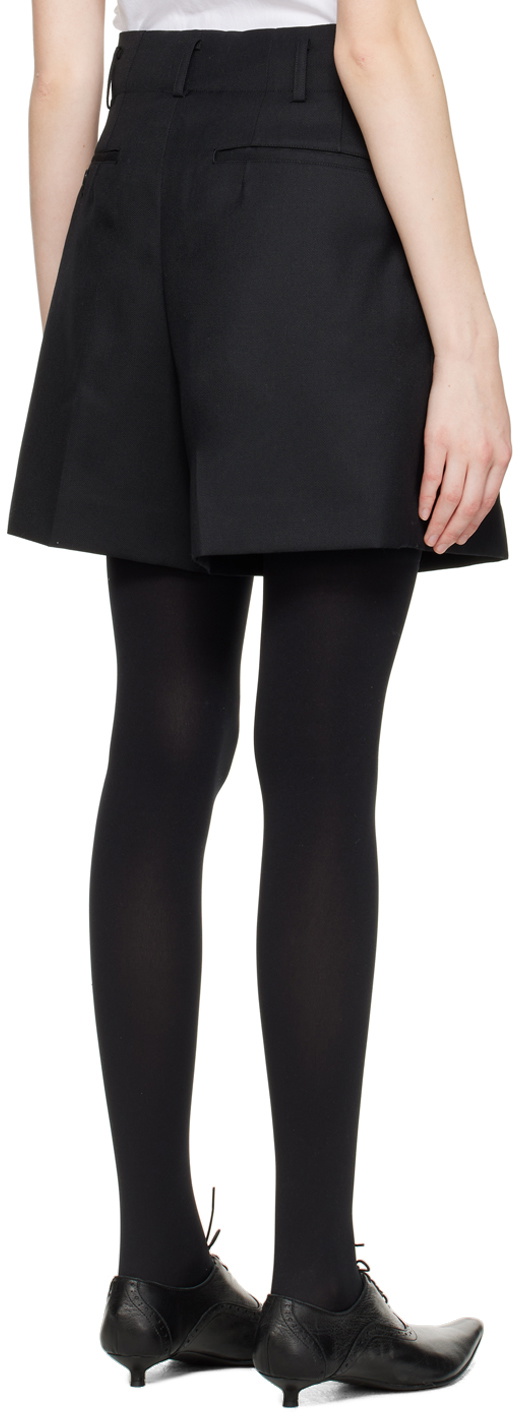 Comme des Garçons Black Pleated Shorts