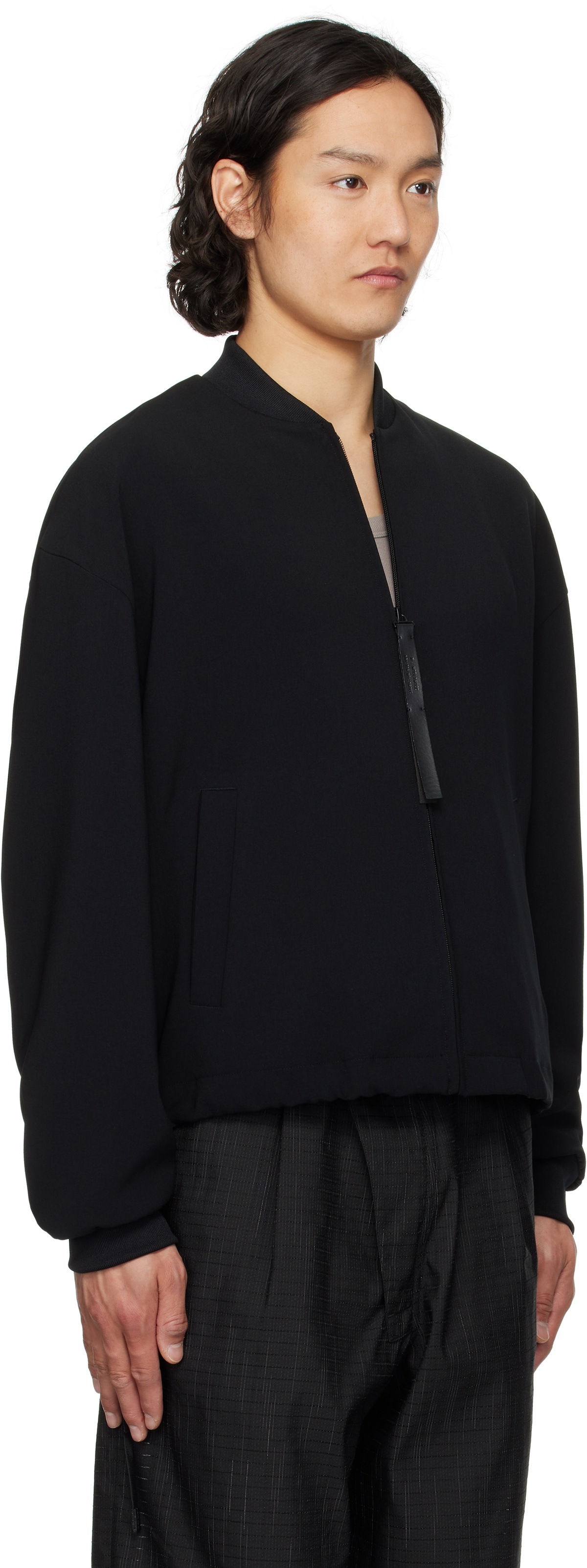 エヌハリウッド N.HOOLYWOOD No Collar Blouson 40 N.Hoolywood Black Blouson Bomber Jacket N.Hoolywood