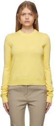 Sportmax Yellow Agitare Cashmere Crewneck