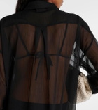 Jade Swim Mika mesh shirt dress