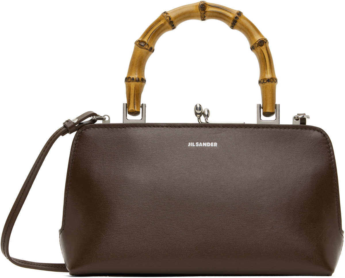 ショルダーバッグ・ポシェット JIL SANDER SMALL GOJI BAMBOO BAG IN BURGUNDY Small Goji Bamboo bag in burgundy – Lord & Taylor