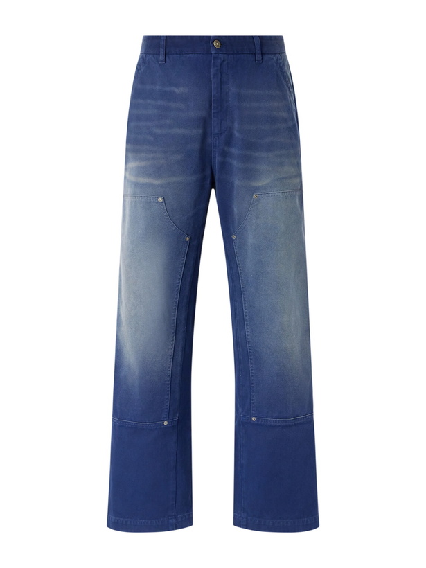 Photo: 424 - Straight-Leg Double-Knee Jeans - Blue