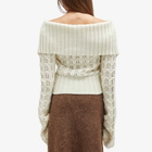 Holzweiler Women's Knitted Cardigan in Ecru