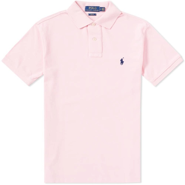 Photo: Polo Ralph Lauren Slim Fit Polo Pink