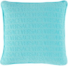 Versace Blue Butterflies Double-Faced Pillow