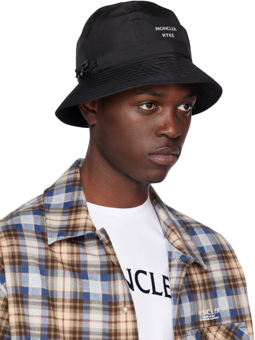 Moncler Genius 4 Moncler HYKE Black Bucket Hat Moncler Genius