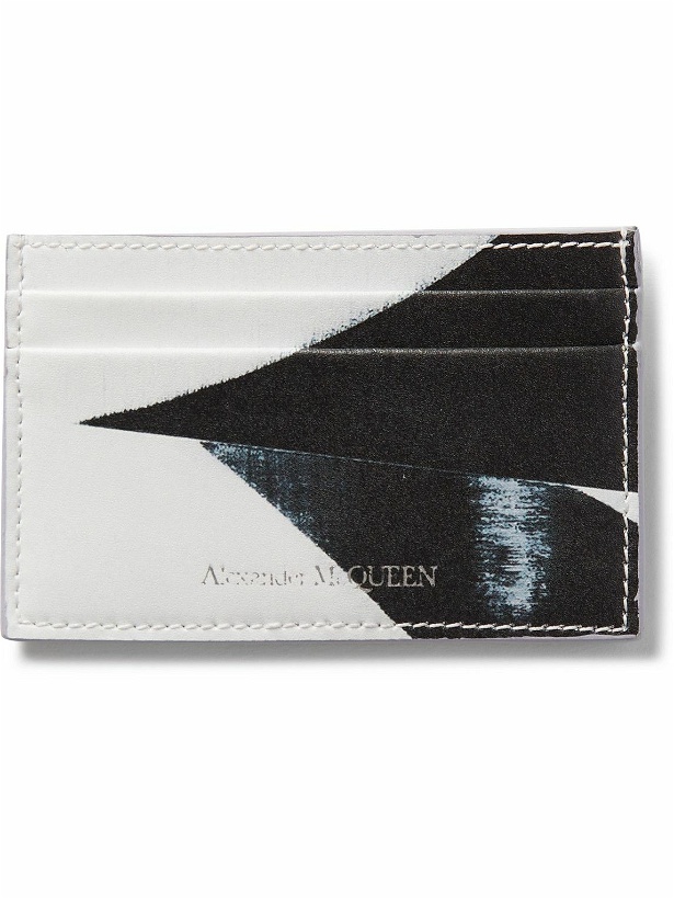 Photo: Alexander McQueen - Printed Leather Cardholder - Black
