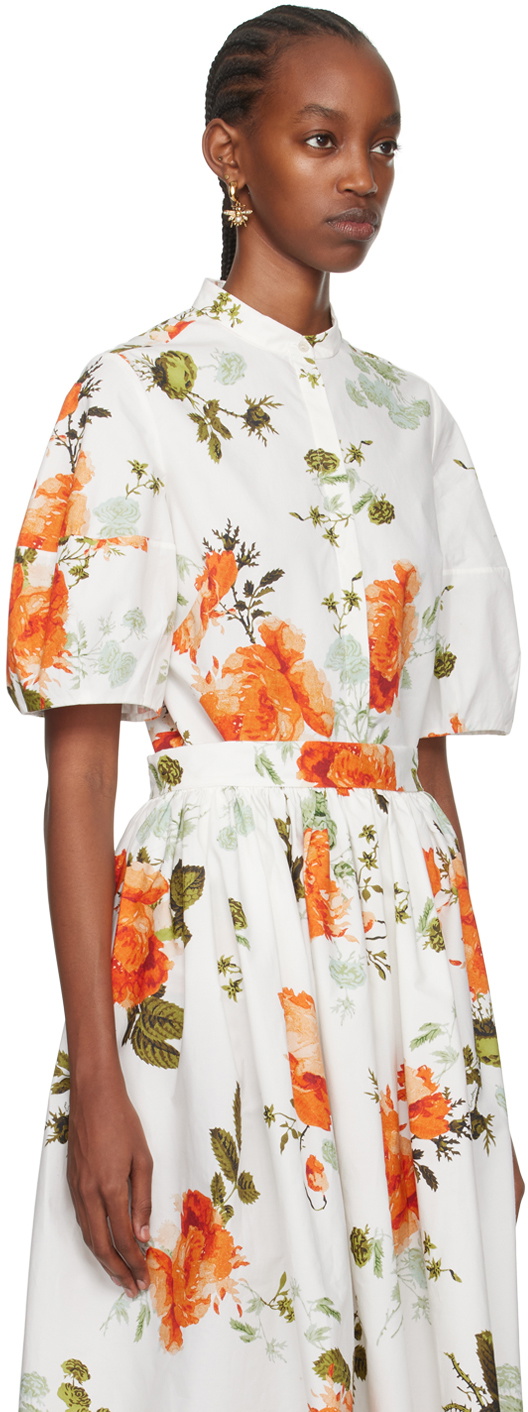 Erdem White Volume Blouse